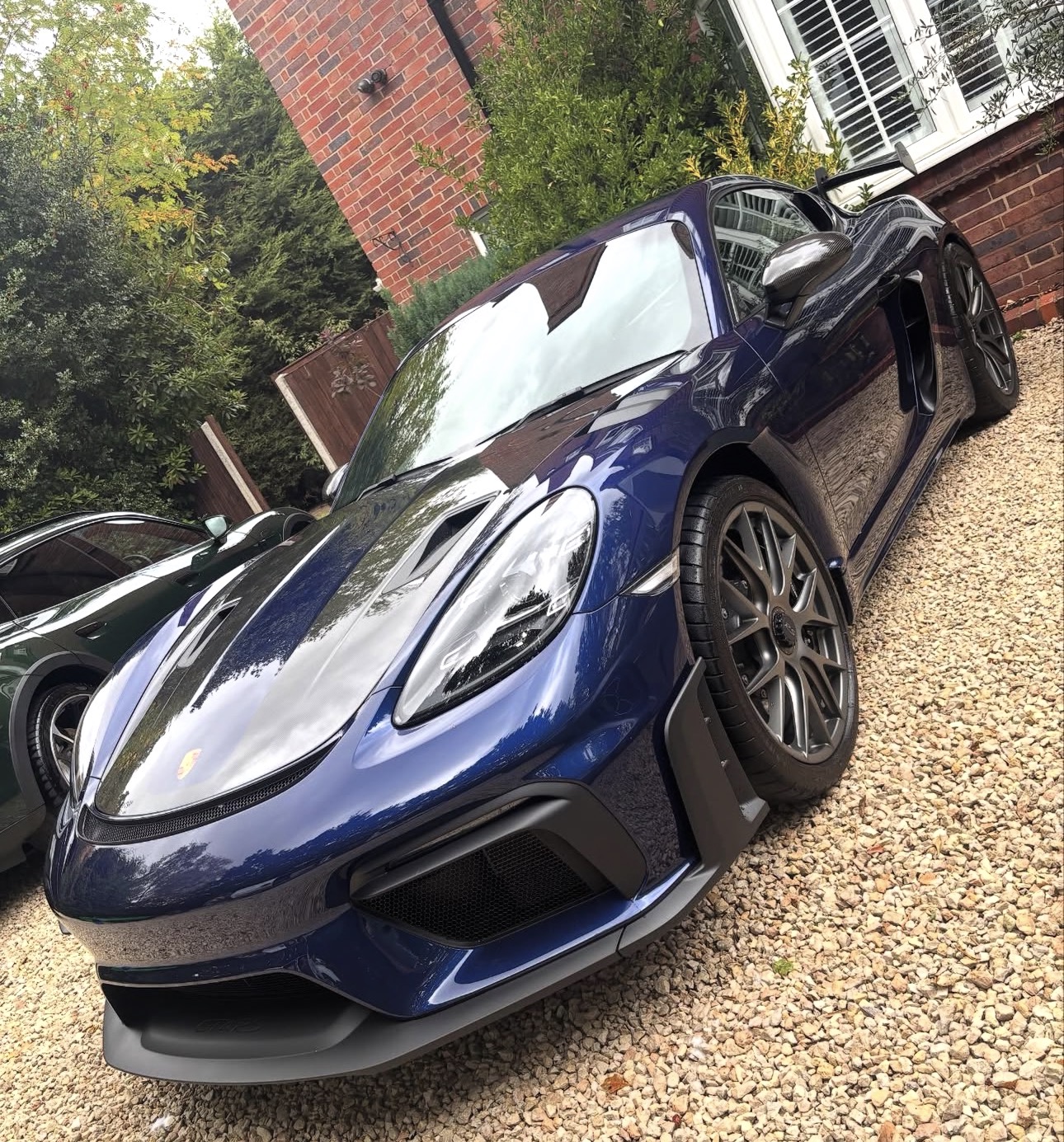 Glossy blue Porsche GT4 RS valeted by Callum's Cars & Valeting
